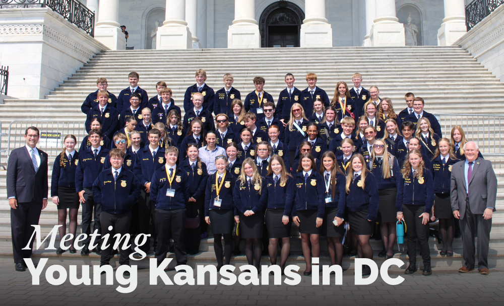 Meeting young Kansans in DC