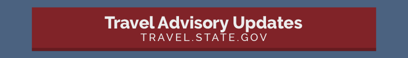 Travel Advisory Updates: https://travel.state.gov/content/travel/en/international-travel/International-Travel-Country-Information-Pages/IsraeltheWestBankandGaza.html