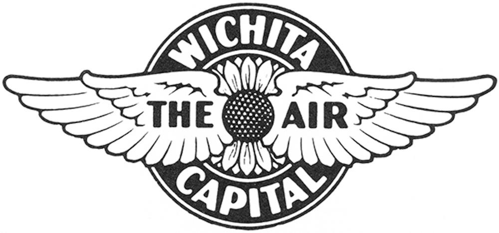 Wichita Air Capital logo with sunflower and two wings