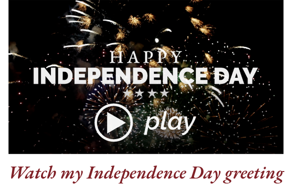 Watch my Independence Day greeting