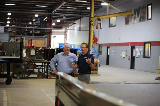 Rep. Estes at Harper Industries